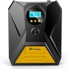 GoMechanic Gusto Digital Tyre Inflator for Cars & Bikes | 150 PSI | 12V DC Portable Air Pump for Tyres with Auto Shut