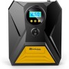 GoMechanic Wireless Tyre Inflator for Car & Bike |150 PSI|2x2000 mAh Rechargeable Battery |Digital Display 