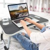 GoRogue Stud Foldable Wooden Mini Lapdesk for Couch, Sofa Bed, Study Tray Table Stand for Writing (Walnut)