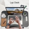 GoRogue Stud Foldable Wooden Mini Lapdesk for Couch, Sofa Bed, Study Tray Table Stand for Writing (Walnut)