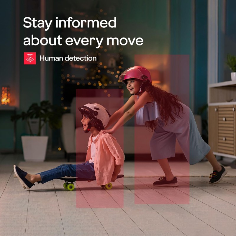 Godrej Security Solutions Eve Pro 5 Pantilt Smart WiFi Security Camera for Home with 350 Deg,Alarm System