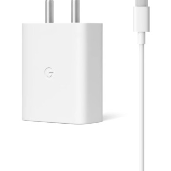 Google 30W - 5A, Usb-C, Power Adaptor For Laptop Devices (White) (Ga02431-In)