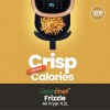 Greenchef Digital Air Fryer Frizzle with Touch Panel, uses up to 90% less fat, 8 Pre-set Menu, 1200W, 4.2 Liter (Black), Large