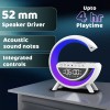 Groove G RGB Mood Lights, Wireless Charging, Alarm, 5-in-1 Multi-Compatible Speaker - Just White