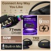 Groove Z Pro Powerful 50W Stereo Sound Surround Speaker with RGB, up to 9Hrs of Music, Deep Bass, Bluetooth 5.3, Multi - Raging Black