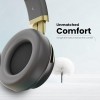 HAMMER Bash 2.0 Over The Ear Wireless Bluetooth Headphones with Mic, Deep Bass, Foldable Headphones (Grey)