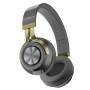 HAMMER Bash 2.0 Over The Ear Wireless Bluetooth Headphones with Mic, Deep Bass, Foldable Headphones (Grey)