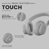 HAMMER Bash Max Over The Ear Wireless Bluetooth Headphones with Mic, Touch Control, Deep Bass, Upto 40 Hours Playtime, Bluetooth 5.3, Workout/Travel (Cool Grey)