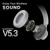 HAMMER Bash Max Over The Ear Wireless Bluetooth Headphones with Mic, Touch Control, Deep Bass, Upto 40 Hours Playtime, Bluetooth 5.3, Workout/Travel (Cool Grey)