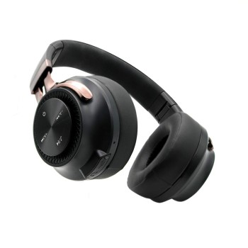 HAMMER Bash Over The Ear Wireless Bluetooth Headphones with Mic, Deep Bass, Foldable Headphones (Black)