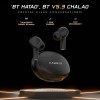 HAMMER Mini Pods True Wireless Earbuds with Upto 20H Playtime, Bluetooth v5.3, Type-C Charging Black