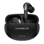 HAMMER Mini Pods True Wireless Earbuds with Upto 20H Playtime, Bluetooth v5.3, Type-C Charging Black