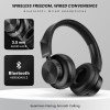 HAMMER New Launch Bash Lite Bluetooth Over The Ear Headphones with Wireless and Wired Mode, Mic, Deep Bass, 40mm Drivers (Black)