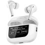 HAMMER Screen TWS Earbuds Wireless with 13mm Drivers, ANC Ear Buds 32dB, up to 50H Playtime (White)