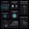 HAMMER Solo PRO Bluetooth Truly Wireless in Ear Earbuds with Mic Best for Calling Upto 15 Hours Playback (Black)