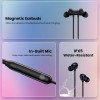 HAMMER Splendor in Ear Bluetooth Neckband with Magnetic Earbuds, Deep Bass, Built-in Mic, Upto 30 Hrs Playtime, BT 5.4, Type-C Charging Port (Black)