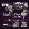 HAMMER Stellar ENC (Environmental Noise Cancelation) in-Ear TWS with 4 mics for Crystal Clear Calling, Playtime 48 Hrs (Cream)