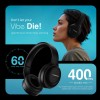 HAMMER Vibe ENC Bluetooth Headphone, 40mm Driver, Dual Pairing, 60hrs Playtime, Voice Assistant, BT V5.4 (Black)