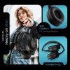 HAMMER Vibe ENC Bluetooth Headphone, 40mm Driver, Dual Pairing, 60hrs Playtime, Voice Assistant, BT V5.4 (Black)
