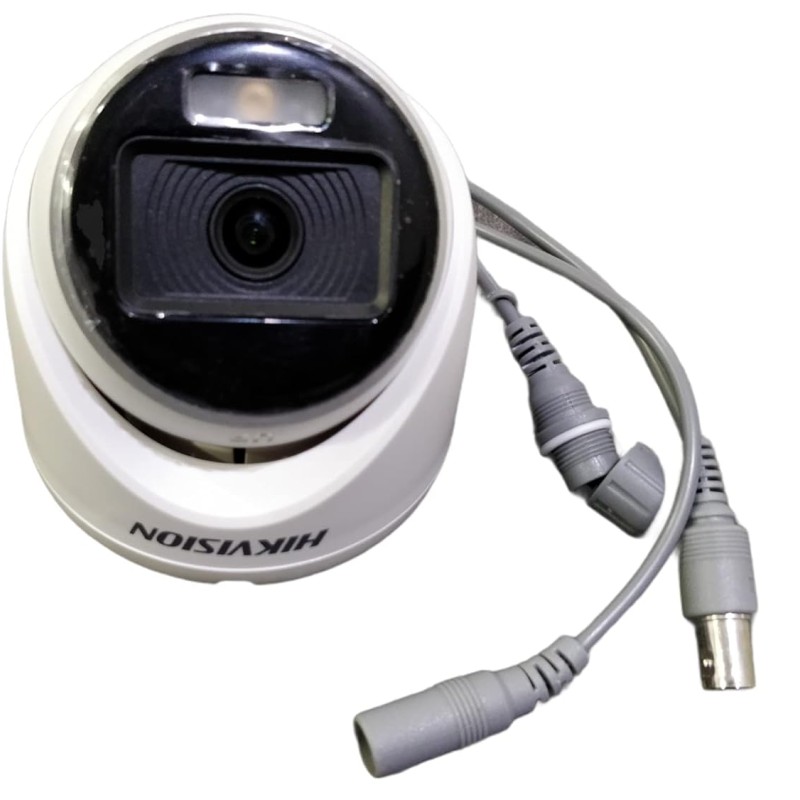 HIK Color-VU DS-2CE70DF0T-PF 2 MP Night Vision Dome Indoor CCTV, Compatible for All HIKVISION 2MP and Above DVRs 3.6 mm Lens
