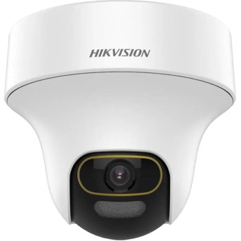 HIKVISION 2MP ColorVu Audio PT 360° Built-in Mic IR White Light with Solid Light Alarm Motion Detection 2MP HD Indoor CCTV Camera, White