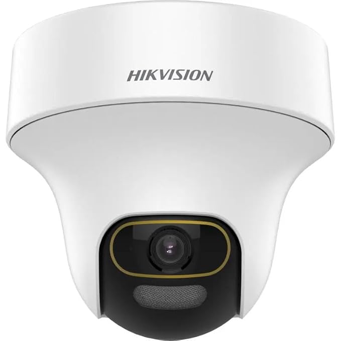 HIKVISION 2MP ColorVu Audio PT 360° Built-in Mic IR White Light with Solid Light Alarm Motion Detection 2MP HD Indoor CCTV Camera, White