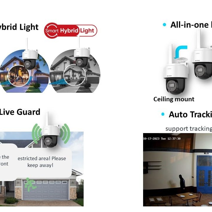 HIKVISION 4MP Smart 4G Hybrid Light Mini Pan/Tilt CCTV Camera |Human & Vehicle Detection | Support 4G LTE(Nano SIM)| 2 Way Audio
