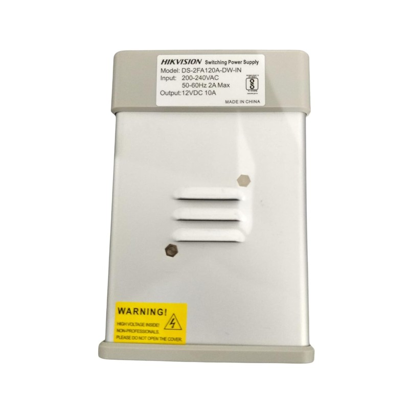 HIKVISION 8 Channel 12V 10A Switch Power Supply CCTV/SMPS DS-2FA120A-DW-IN + USEWELL DC Connector