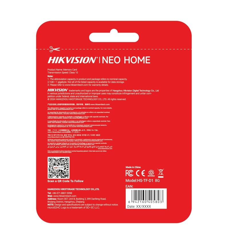 HIKVISION Extreme 8GB microSDXC Memory Card Class 10, V30 | 20MB/s Read, 10MB/s Write Speed Memory Card