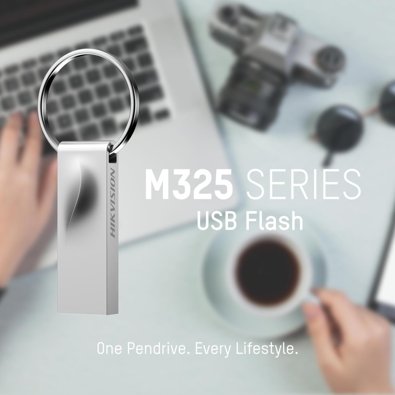 HIKVISION M325 64GB USB Pen Drive | USB 3.2 High Speed Flash Drive | Metal Body | Compatible with Laptop & PC | HS-USB-M325(DZ) /64G