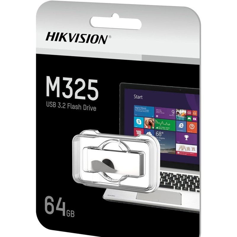 HIKVISION M325 64GB USB Pen Drive | USB 3.2 High Speed Flash Drive | Metal Body | Compatible with Laptop & PC | HS-USB-M325(DZ) /64G
