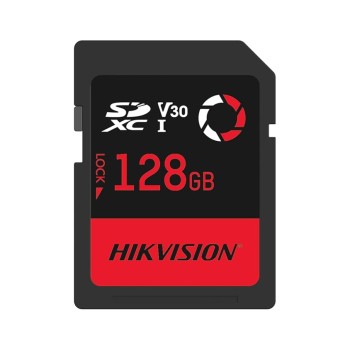 HIKVISION V30 128GB SDXC SD Card | UHS-I U3 V30 | 180MB/s Read, 150MB/s Write Speed | 4K Recording | Compitable with DSLR, Mirorless & Professional Cameras