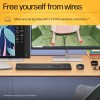 HP 230 Black Chicklet Wireless USB Keyboard and Mouse Set with 2.4GHz Wireless Connection dpi/Black (18H24AA)