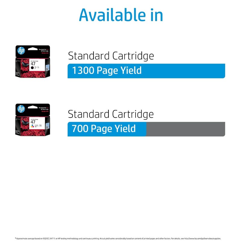 HP 47 Tri-Color Original Cartridge  