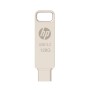 HP 886C 128GB OTG Flash Drive 3.2 Gold/Metallic Swivel Design/Durable Metal Material