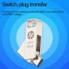 HP 886C 64GB OTG Flash Drive 3.2 Gold/Metallic Swivel Design/Durable Metal Material