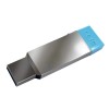 HP HPFD302M 128GB OTG USB Flash Drive (Silver and Sky Blue)