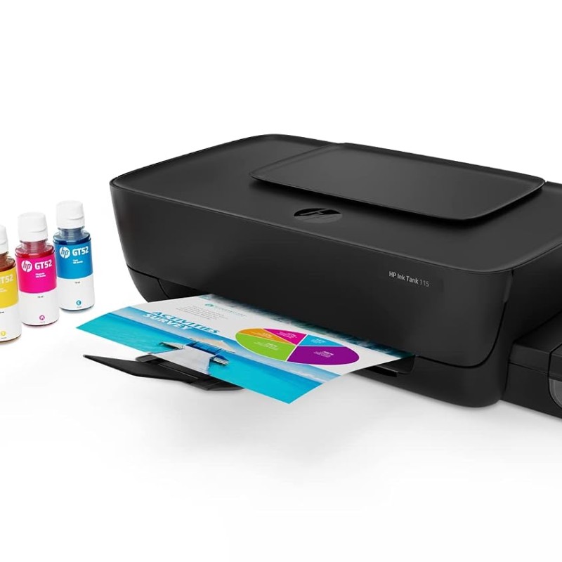 HP Ink Tank 115 Printer, Single function, Print, Hi-Speed USB 2.0, Up to 8/5 ppm (black/color)