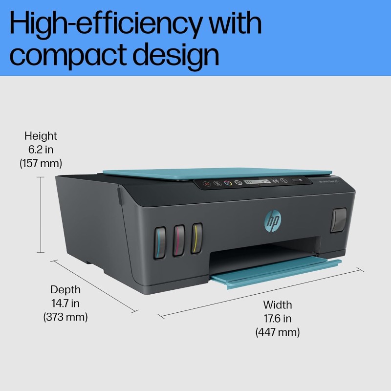 HP Ink Tank 516 Color Printer, Scanner, & Copier with High Capacity Tank for Home