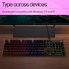HP K500F Wired Gaming Keyboard, Backlit Membrane with Mixed Color Lighting, Metal Panel with Logo Lighting