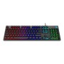 HP K500F Wired Gaming Keyboard, Backlit Membrane with Mixed Color Lighting, Metal Panel with Logo Lighting