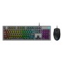 HP KM300F Wired USB Gaming Keyboard and Mouse Set, Membrane Backlit, 26 Keys Anti-Ghosting, 3 LED Indicators & 3D 6K USB Mouse Black