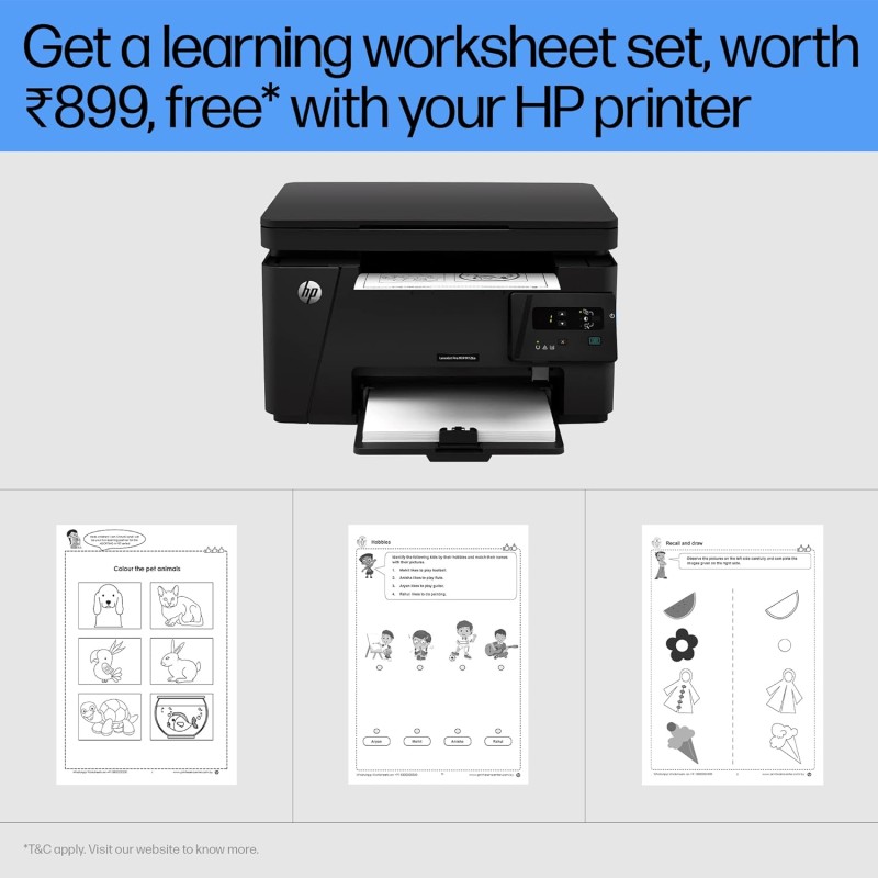 HP LaserJet Pro MFP M126a, Print, Copy, Scan, Hi-Speed USB 2.0, Up to 21 ppm, 150-sheet Input