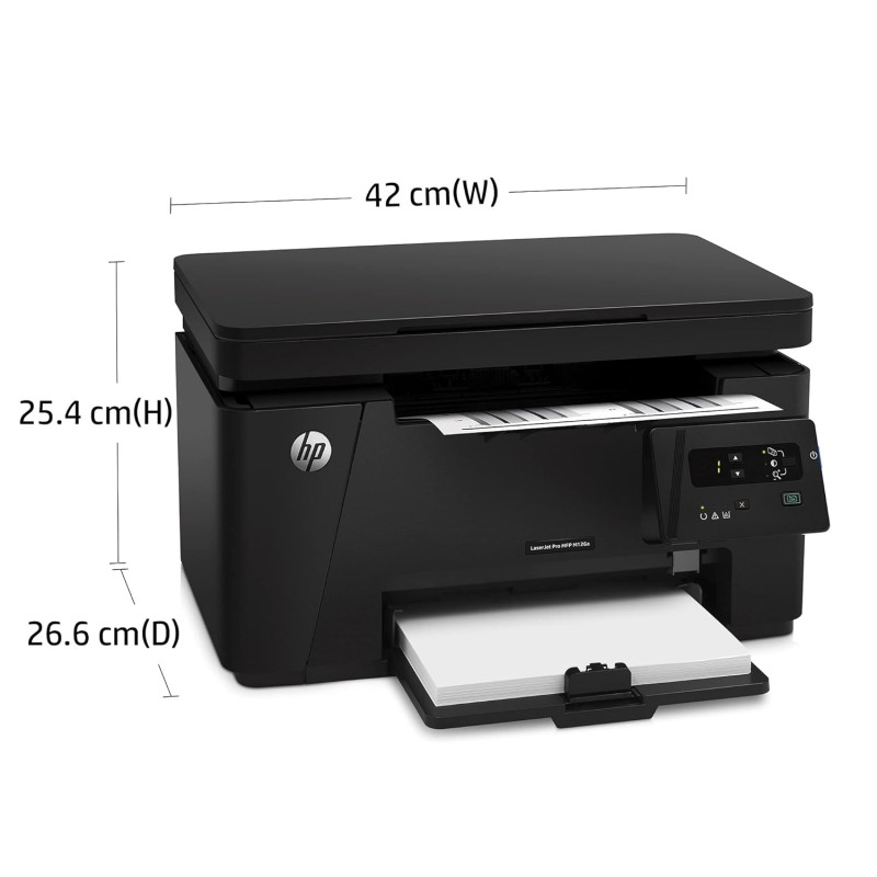 HP LaserJet Pro MFP M126a, Print, Copy, Scan, Hi-Speed USB 2.0, Up to 21 ppm, 150-sheet Input
