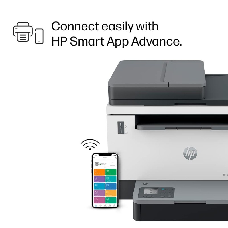 HP LaserJet Tank MFP 2606sdw, Wireless, Print, Copy, Scan, 40-Sheet ADF, Hi-Speed USB 2.0, Ethernet, Bluetooth