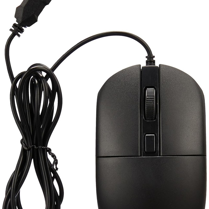 HP M070 Ergonomic Wired Mouse/ 1.5M USB Cable/Optical Engine/Accurate Positioning/ 1600 DPI with Adjustable