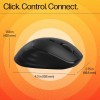 HP M120 Wireless Mouse, USB-A Nano dongle, 2.4 GHz Wireless Connection, 6 Buttons, Up to 1600 dpi, Optical Sensor Black