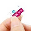 HP Micro SD Card 128GB with Adapter U3 V30, Write Speed 85MB/s & Read Speed 100 MB/s (Pink)