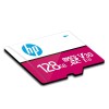 HP Micro SD Card 128GB with Adapter U3 V30, Write Speed 85MB/s & Read Speed 100 MB/s (Pink)