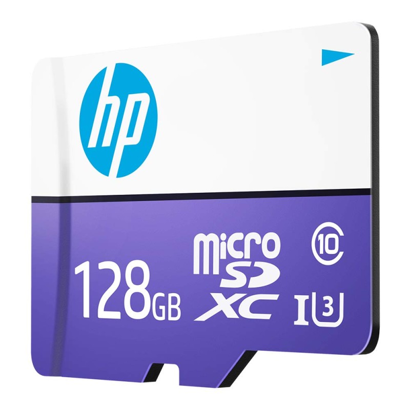HP Micro SD Card 128GB with Adapter U3 (Write Speed 60MB/s & Read Speed 100 MB/s Records 4K UHD and Fill HD Video) - Purple